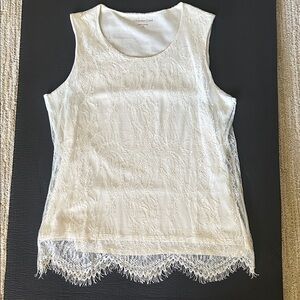 Coldwater Creek lace sleeveless top. Great by itself or for layering